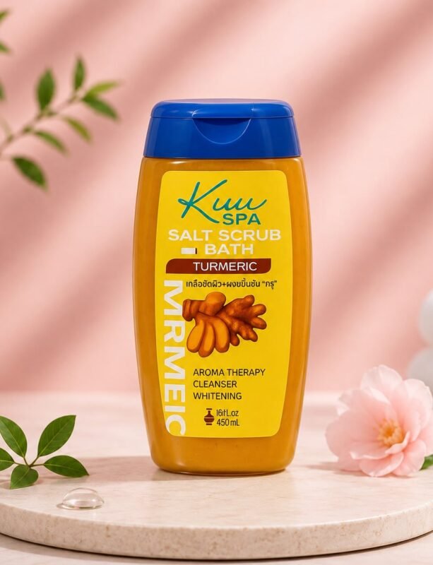Kuu Spa Turmeric Salt Scrub Bath 450ml