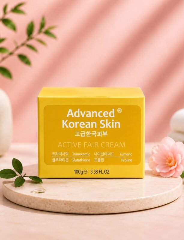 Advanced Korean Skin Active Fair Cream with Tranexamic Acid, Niacinamide, Glutathione & Turmeric 100g