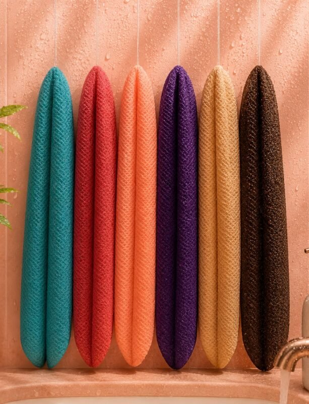 African Exfoliating Sponge, Long Bath & Shower Net Sponge