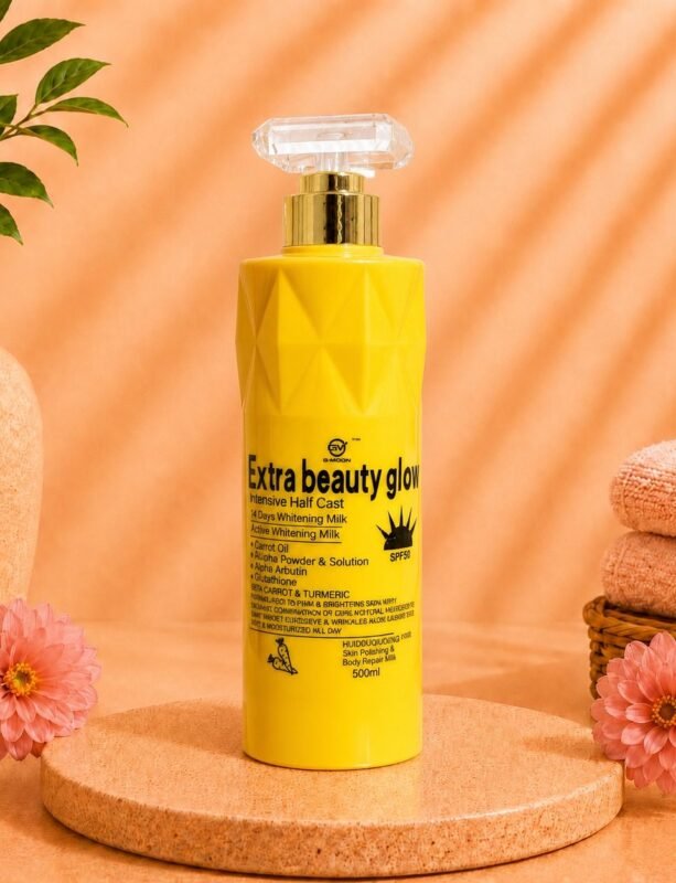 Extra Beauty Glow Intensive Half Cast Body Milk with Carrot Oil & Alpha Arbutin, 500ml