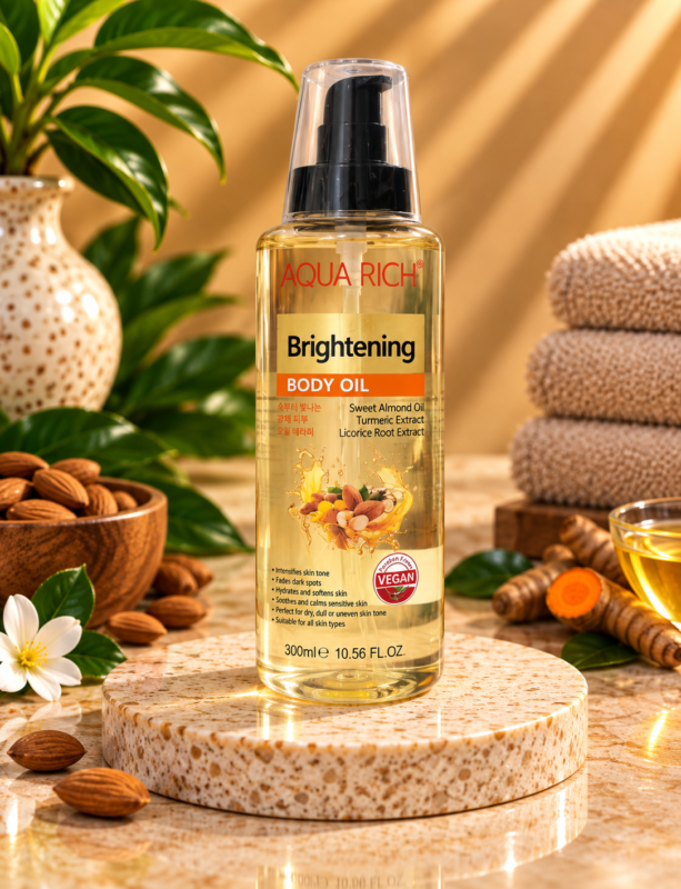 Aqua Rich Brightening Body Oil, 300ml
