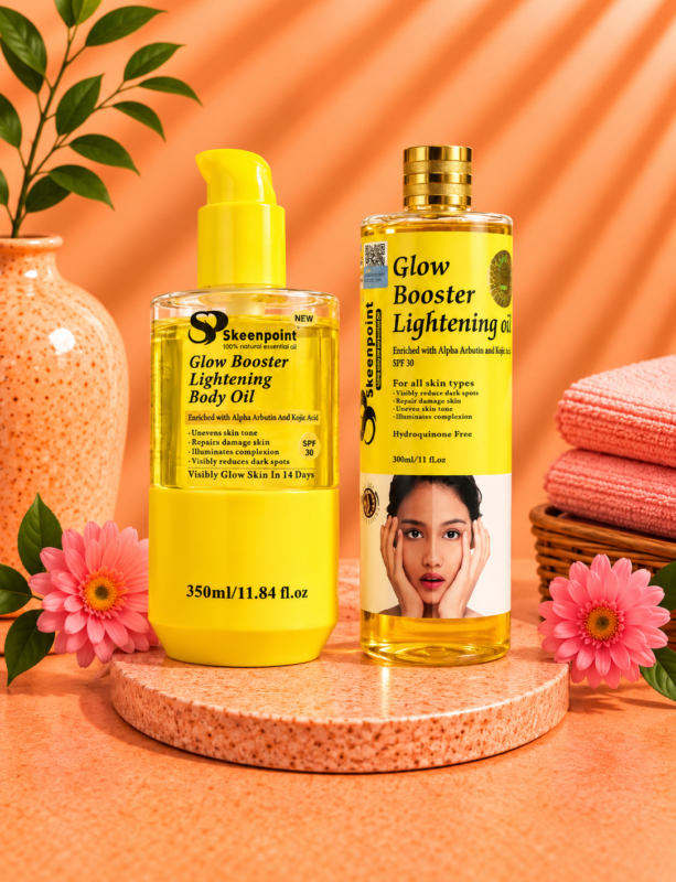 Skeenpoint Glow Booster Lightening Body Oil, 350ml