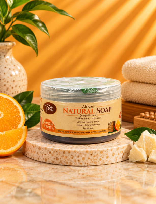 Toke African Natural Soap, Orange Formula 250