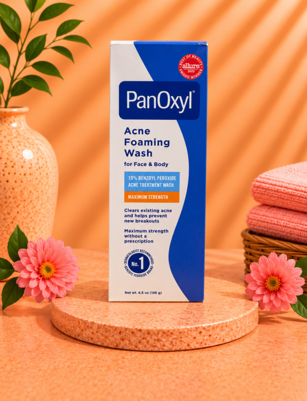 PanOxyl Acne Foaming Wash 10% Benzoyl Peroxide, 156g