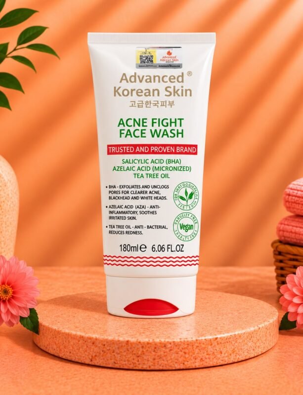Advanced Korean Skin Acne Fight Face Wash, 180ml